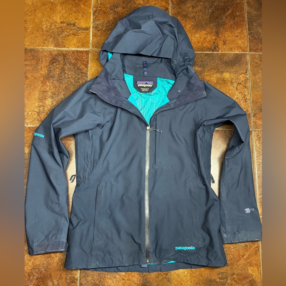 Patagonia Snowbelle 3-in-1 Ski Jacket Womens S Navy Teal Hooded